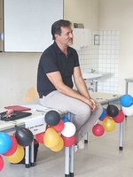 Jean-Christophe Tixier kam auch mit Schüler*innen der Klassen 10b und 10d ins Gespräch.