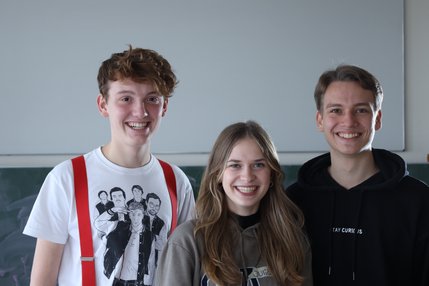 Unsere Schülersprecher 2021/22 sind Henrik Wieditz, Julia Boschert und Daniel Härterich.