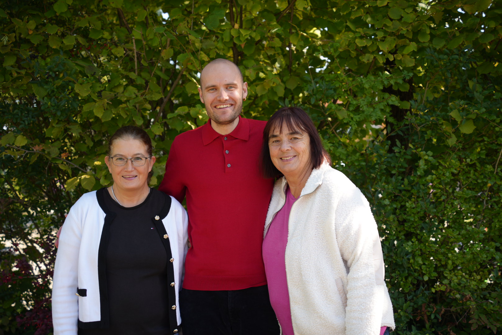 Die Verbindungslehrkräfte Anna Walz, Felix Schmedt und Eva Mannschott.